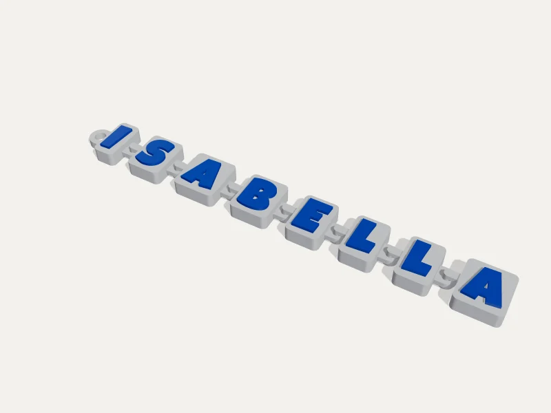 Articulated Name — 3D render