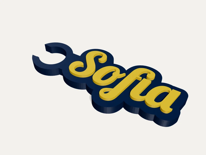 Glass Marker — 3D render