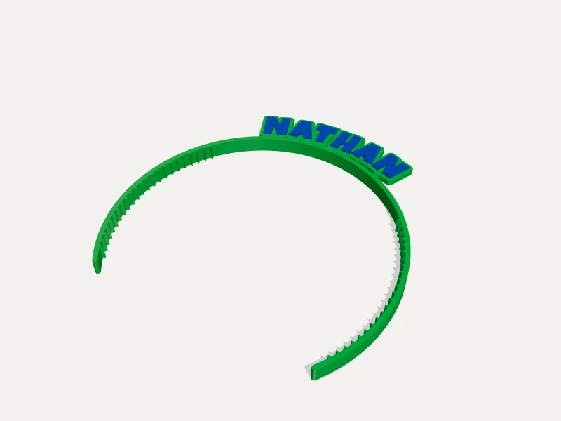 Name Headband — 3D render