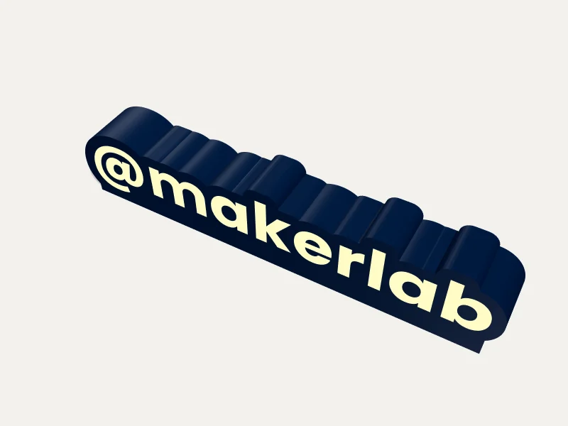 @handle LED Lamp — 3D render